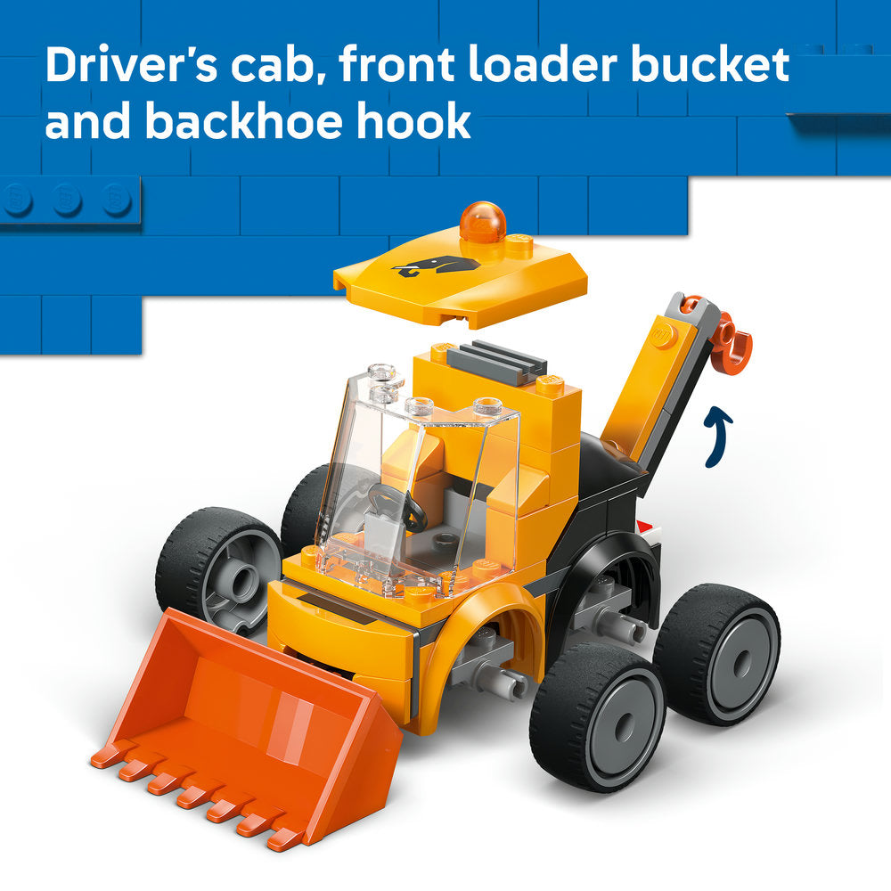 LEGO® City Rides – Construction Loader Toy Building Set 60483