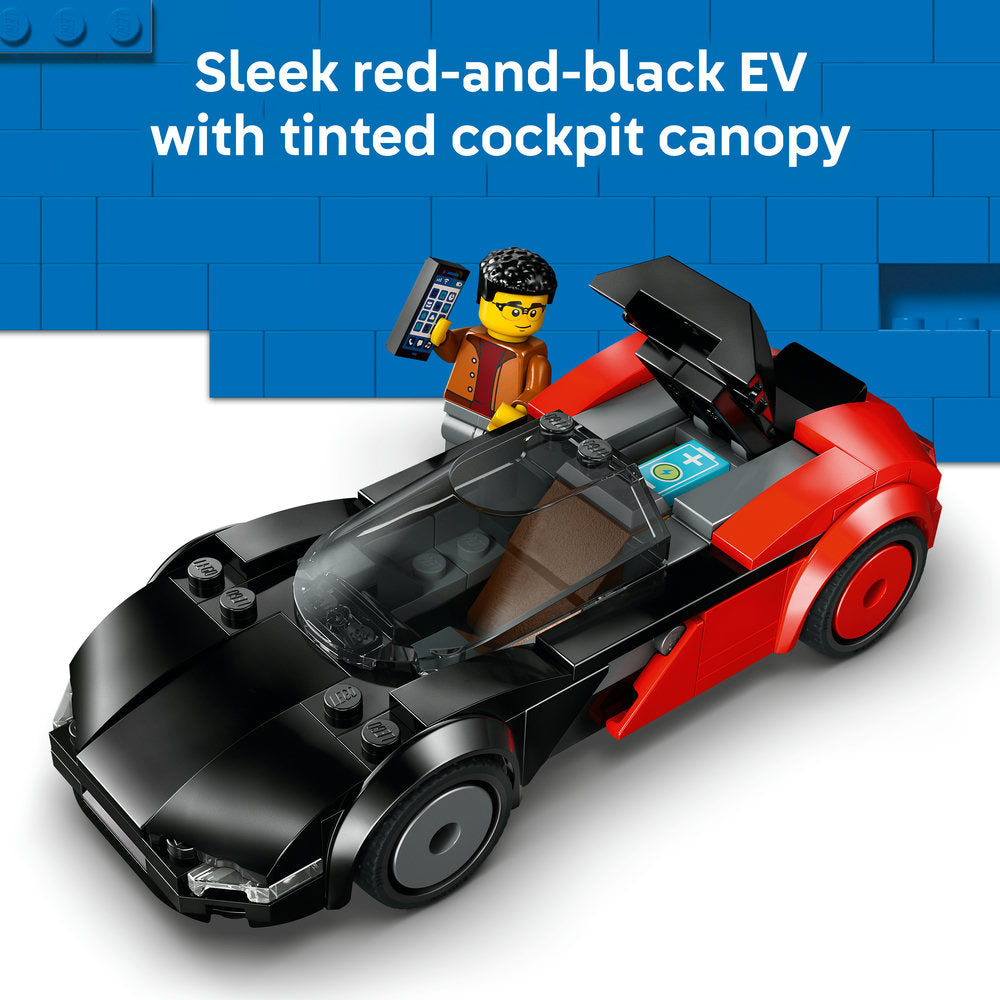 LEGO® City EV Supercar Toy Building Kit and Minifigure 60486