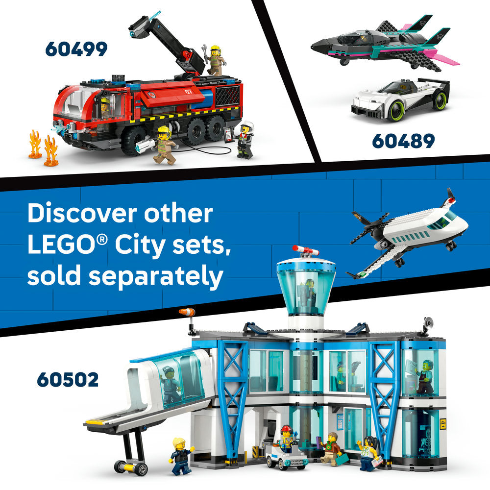 LEGO® City Yellow Taxi - Model Car Kit with 2 Minifigures 60487