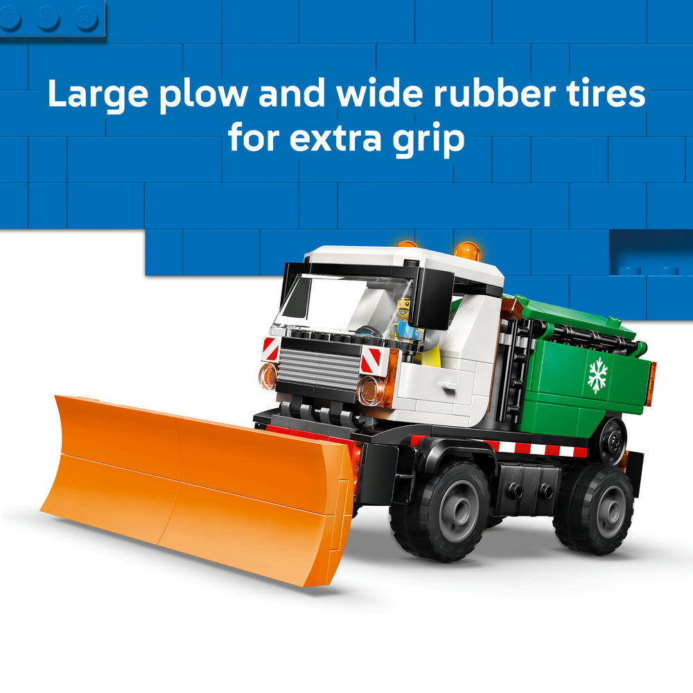 LEGO® City Snowplough Truck Toy Vehicle with Minifigure 60490