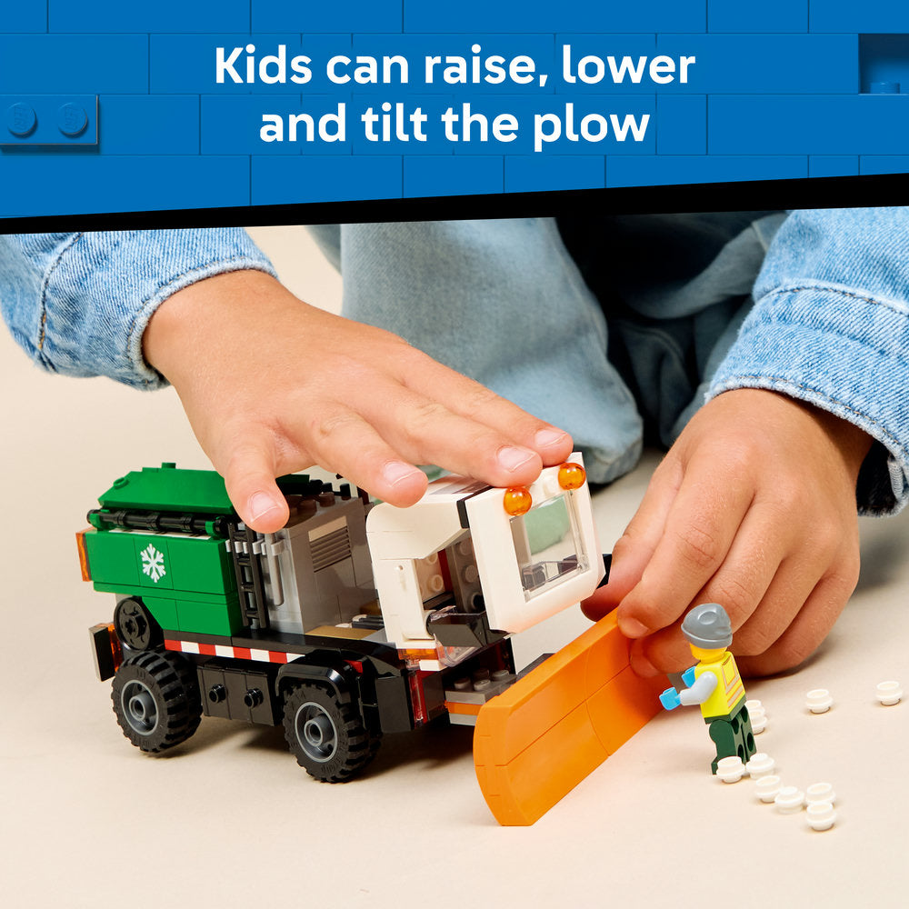 LEGO® City Snowplough Truck Toy Vehicle with Minifigure 60490