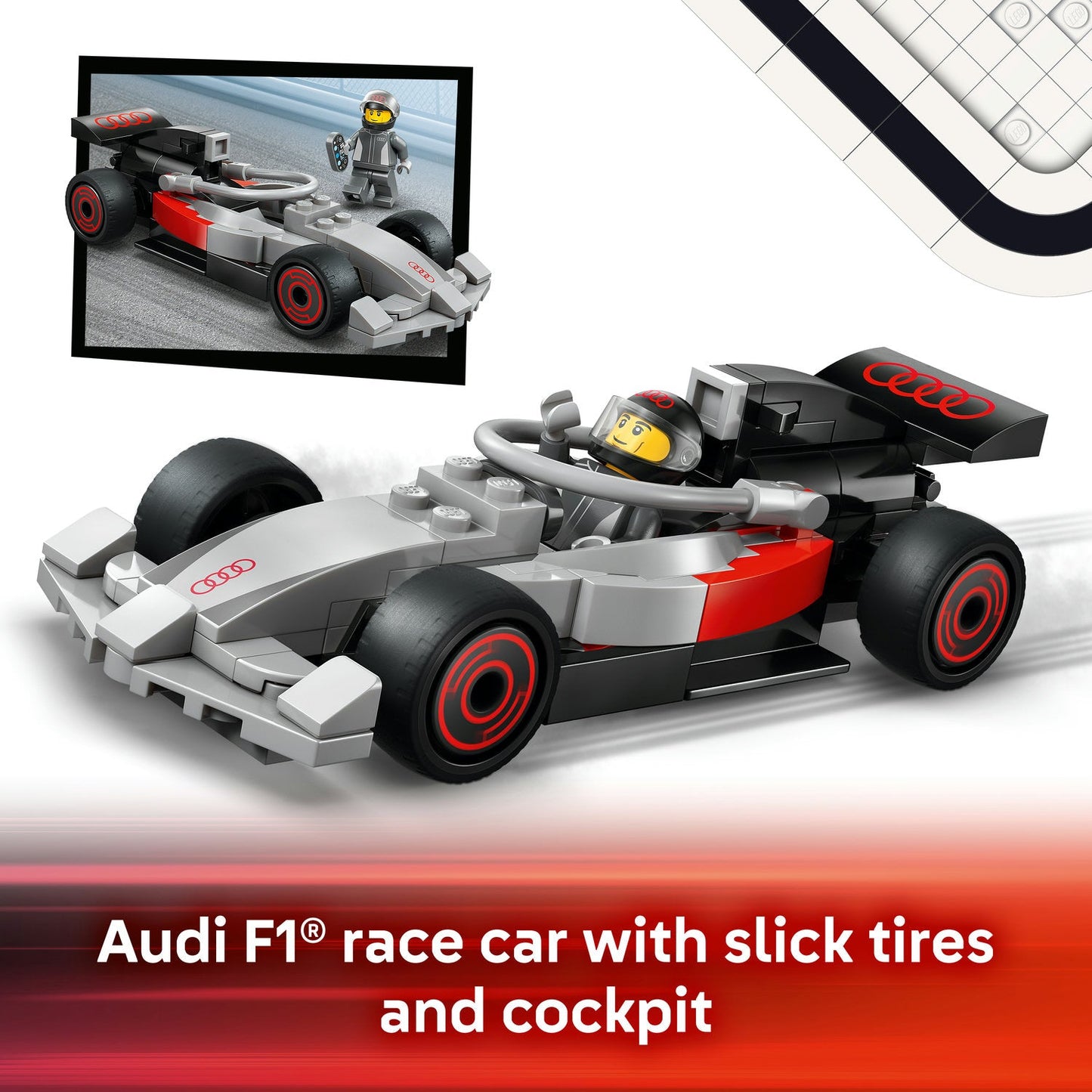 LEGO® City F1® Display Truck with Audi F1® Race Car Toy 60493