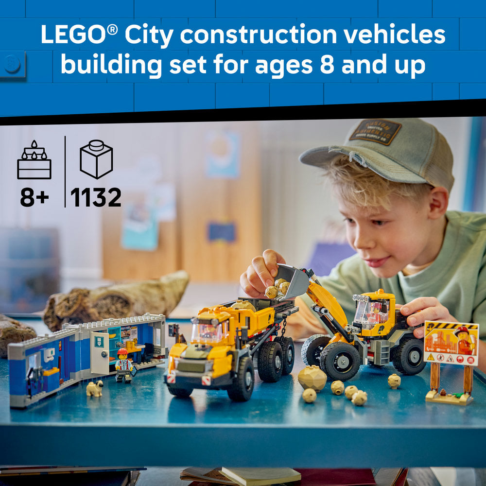 LEGO® City Dump Truck & Front End Loader Construction Toy 60494