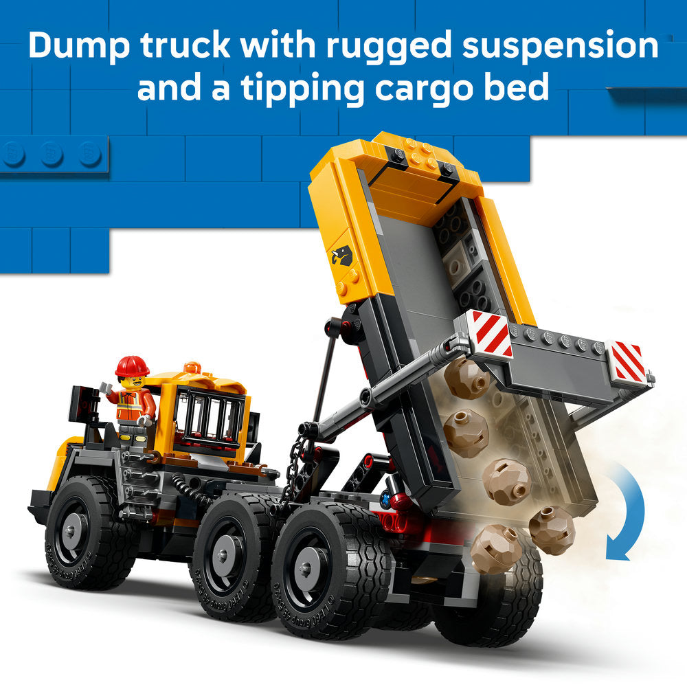 LEGO® City Dump Truck & Front End Loader Construction Toy 60494