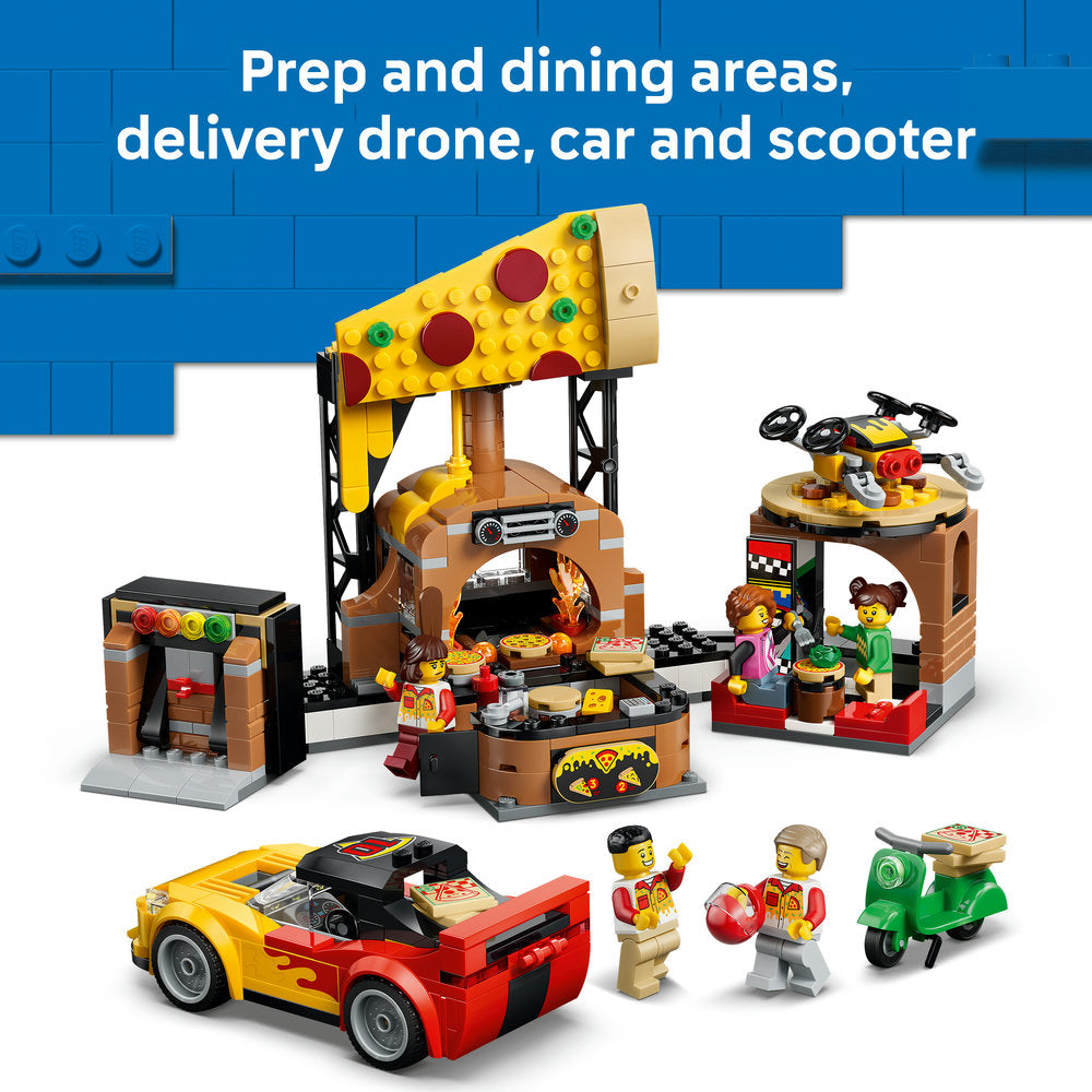 LEGO® City Pizza Delivery Experience with Vehicles 60496