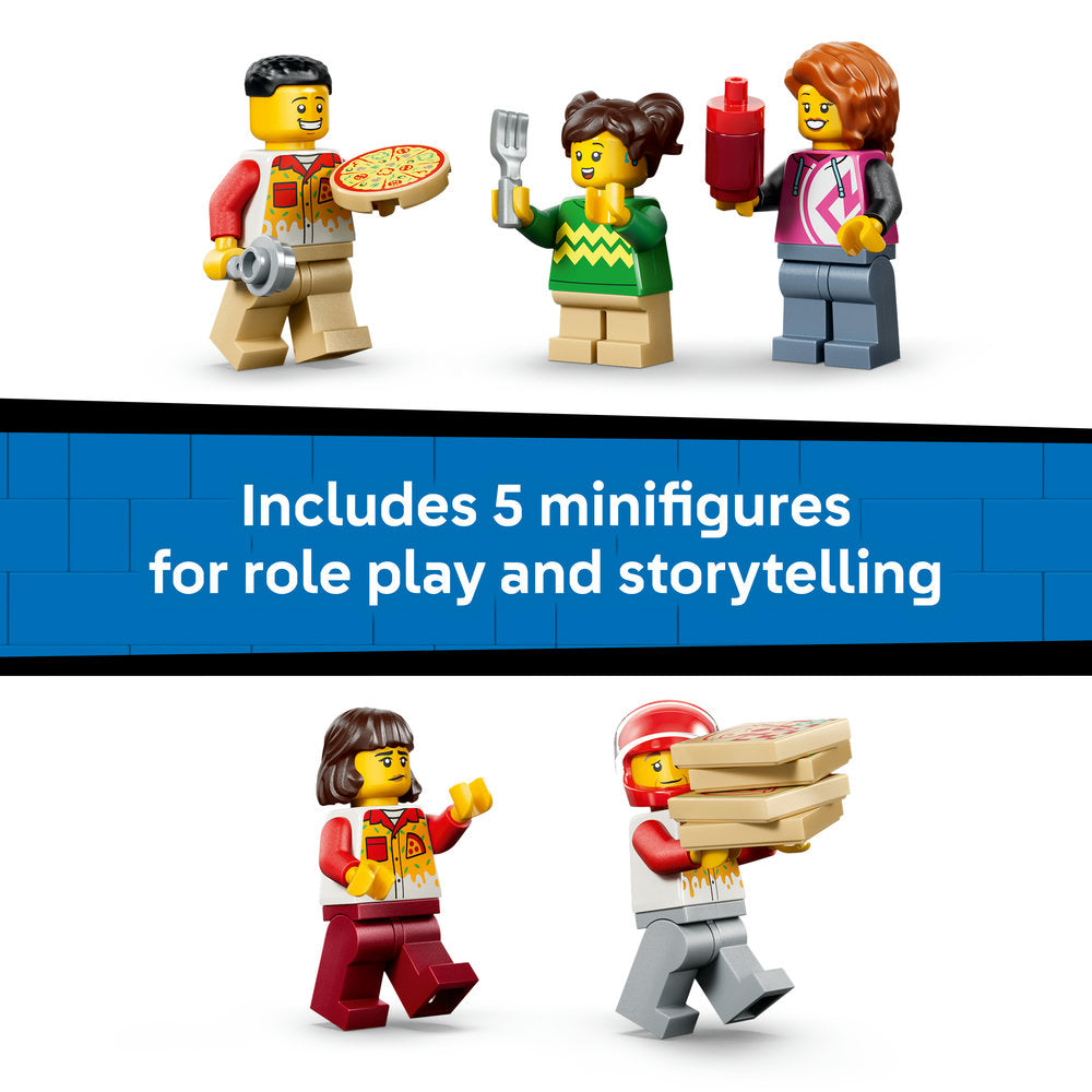 LEGO® City Pizza Delivery Experience with Vehicles 60496