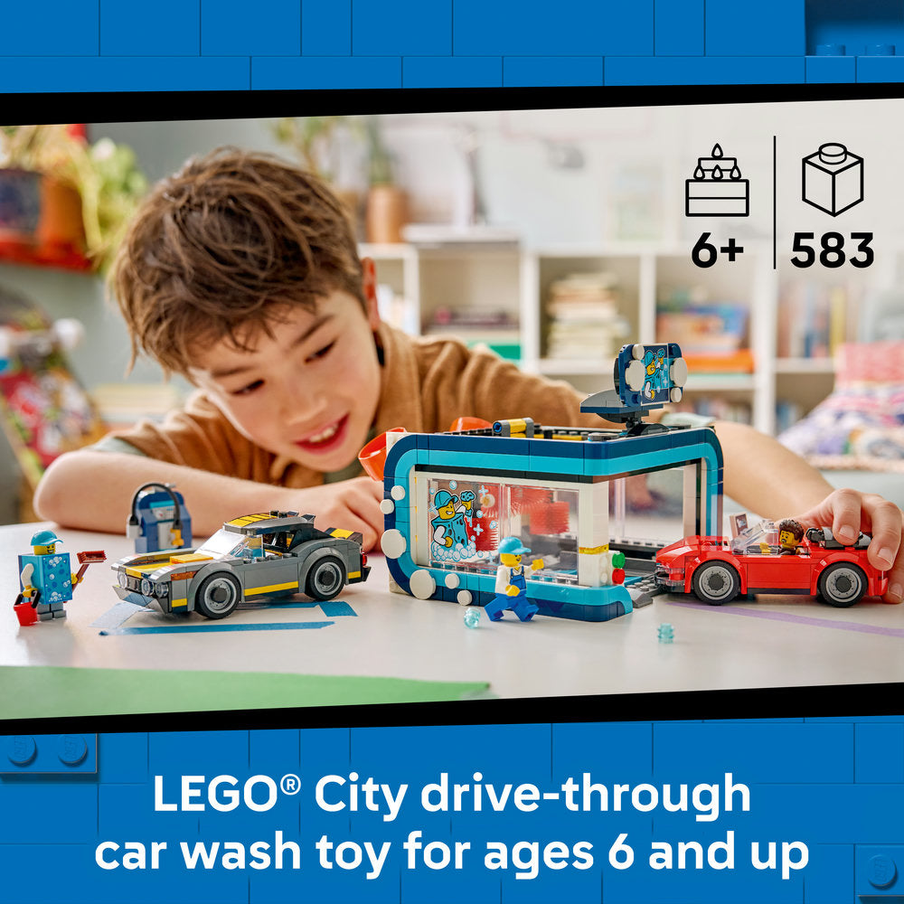 LEGO® City Drive-Through Car Wash - Building Kit 60497