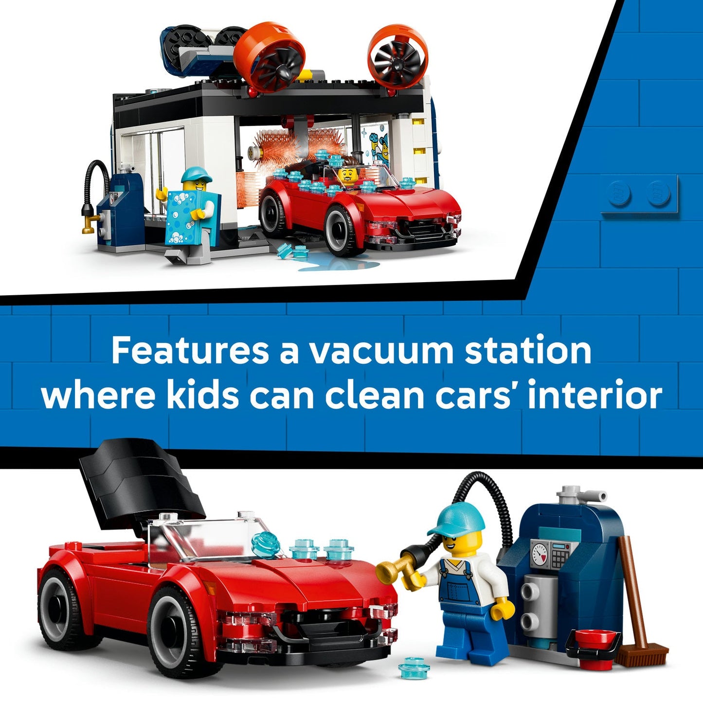 LEGO® City Drive-Through Car Wash - Building Kit 60497