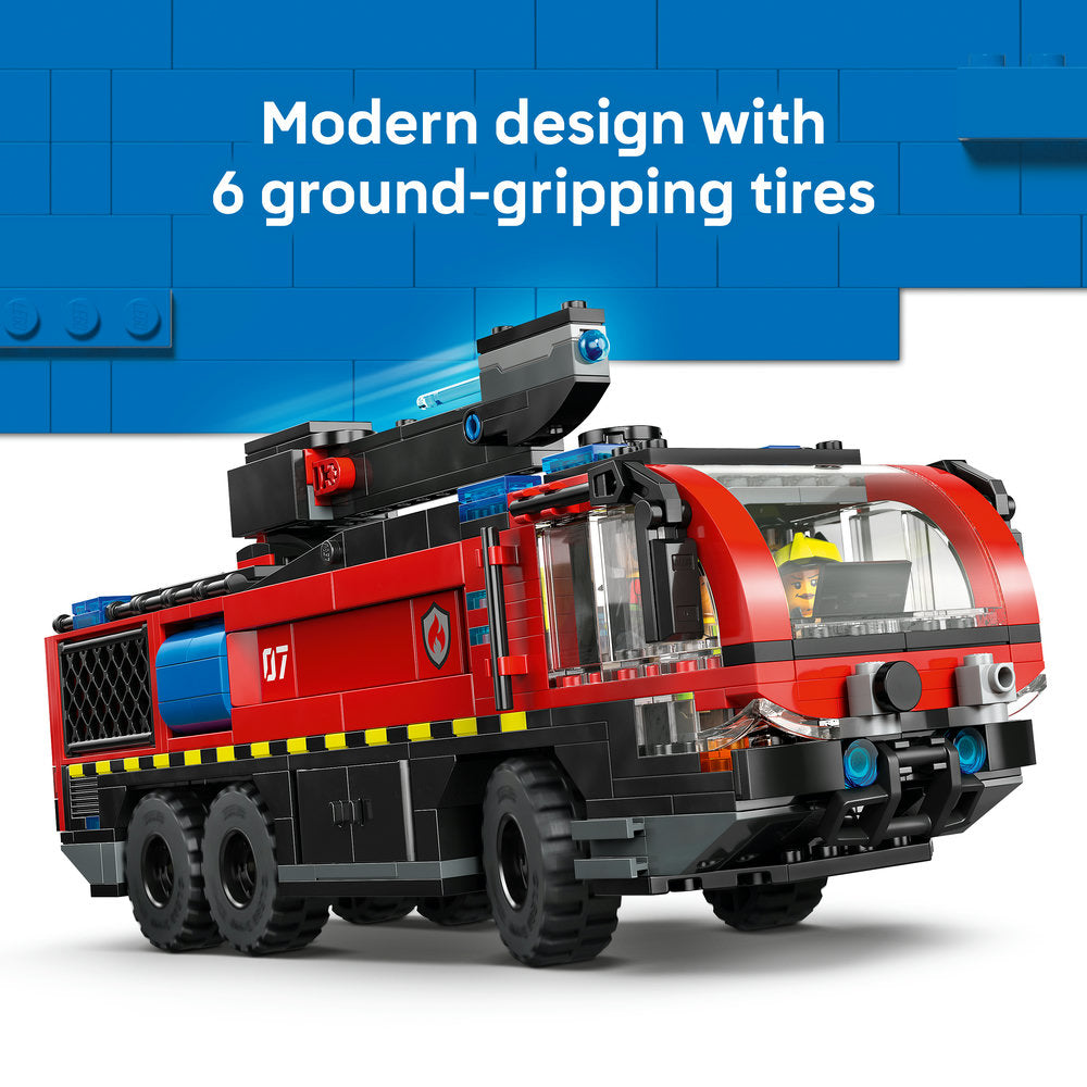 LEGO® City Airport Fire Engine - Toy Truck Building Set 60499