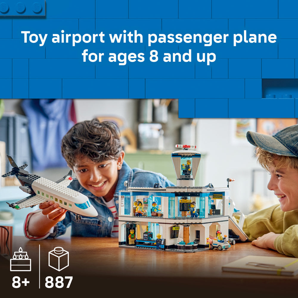 LEGO® City Airport with Airplane - Toy Model Airport Set - 60502