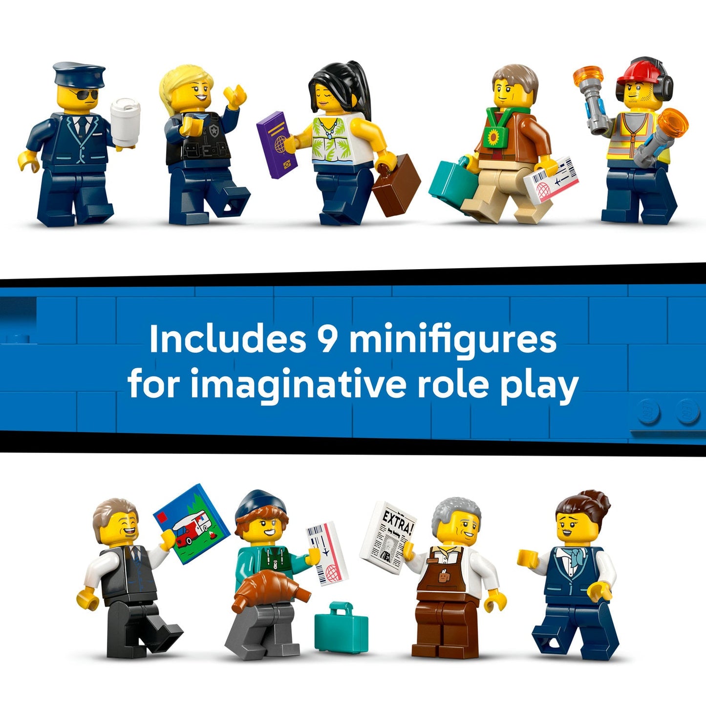 LEGO® City Airport with Airplane - Toy Model Airport Set - 60502