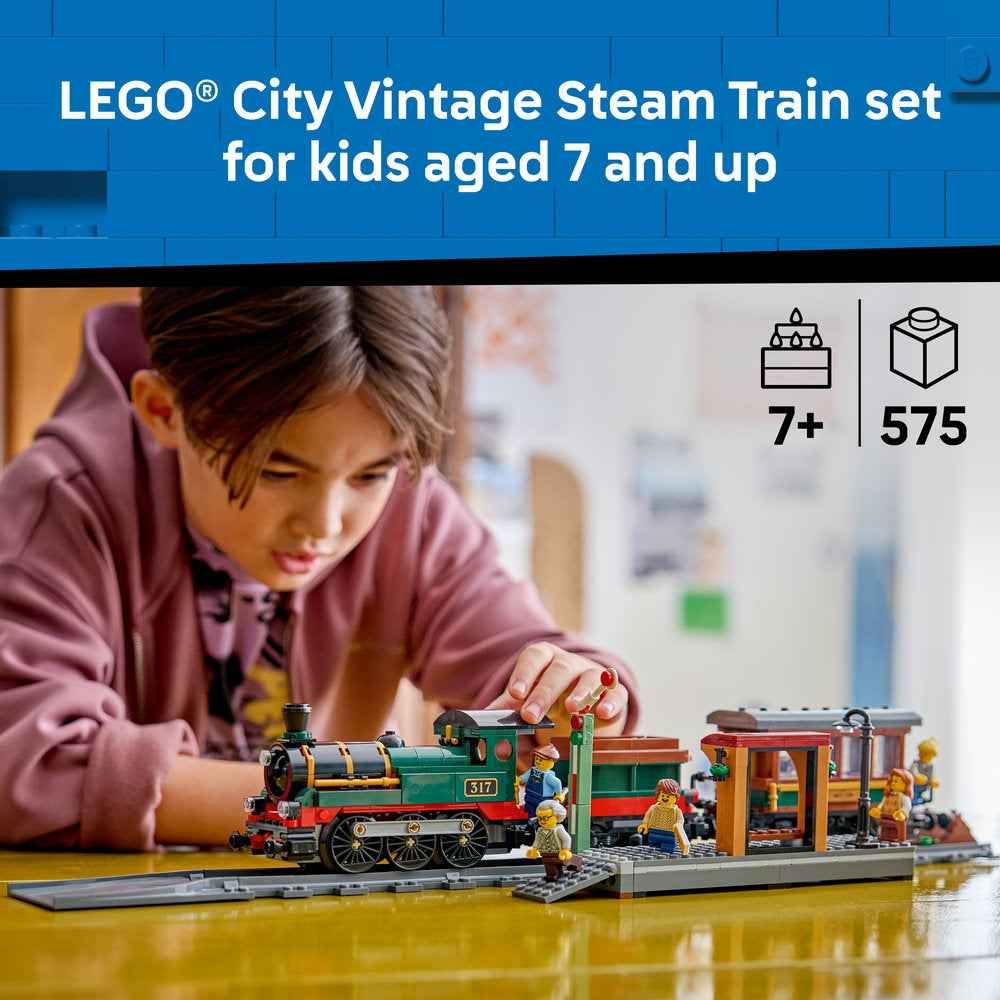 LEGO® City Vintage Steam Train - Toy Building Set 60511