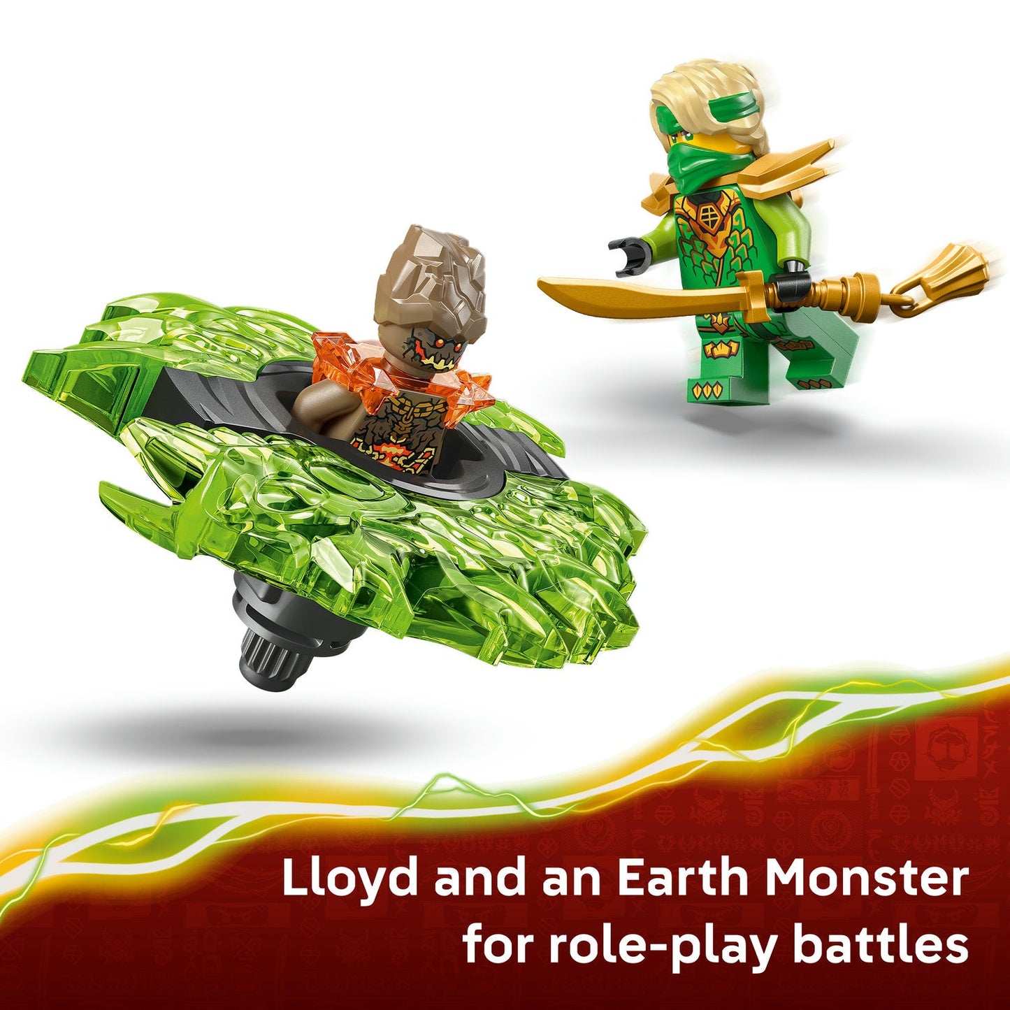 LEGO® NINJAGO® Lloyd vs. Earth Monster Spinner Battle Toy 71850