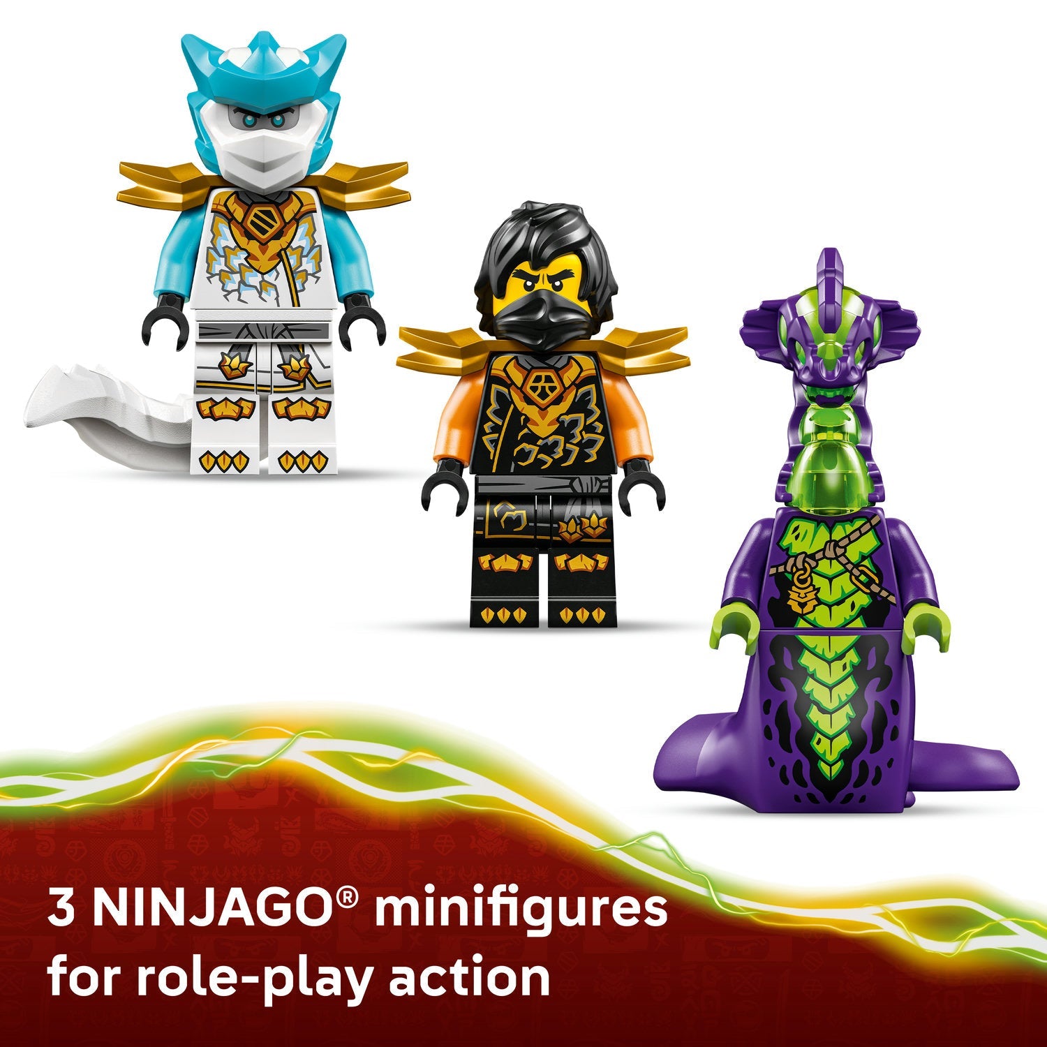LEGO® NINJAGO® Cole’s Mission Mech & Dragon Zane Toys 71854