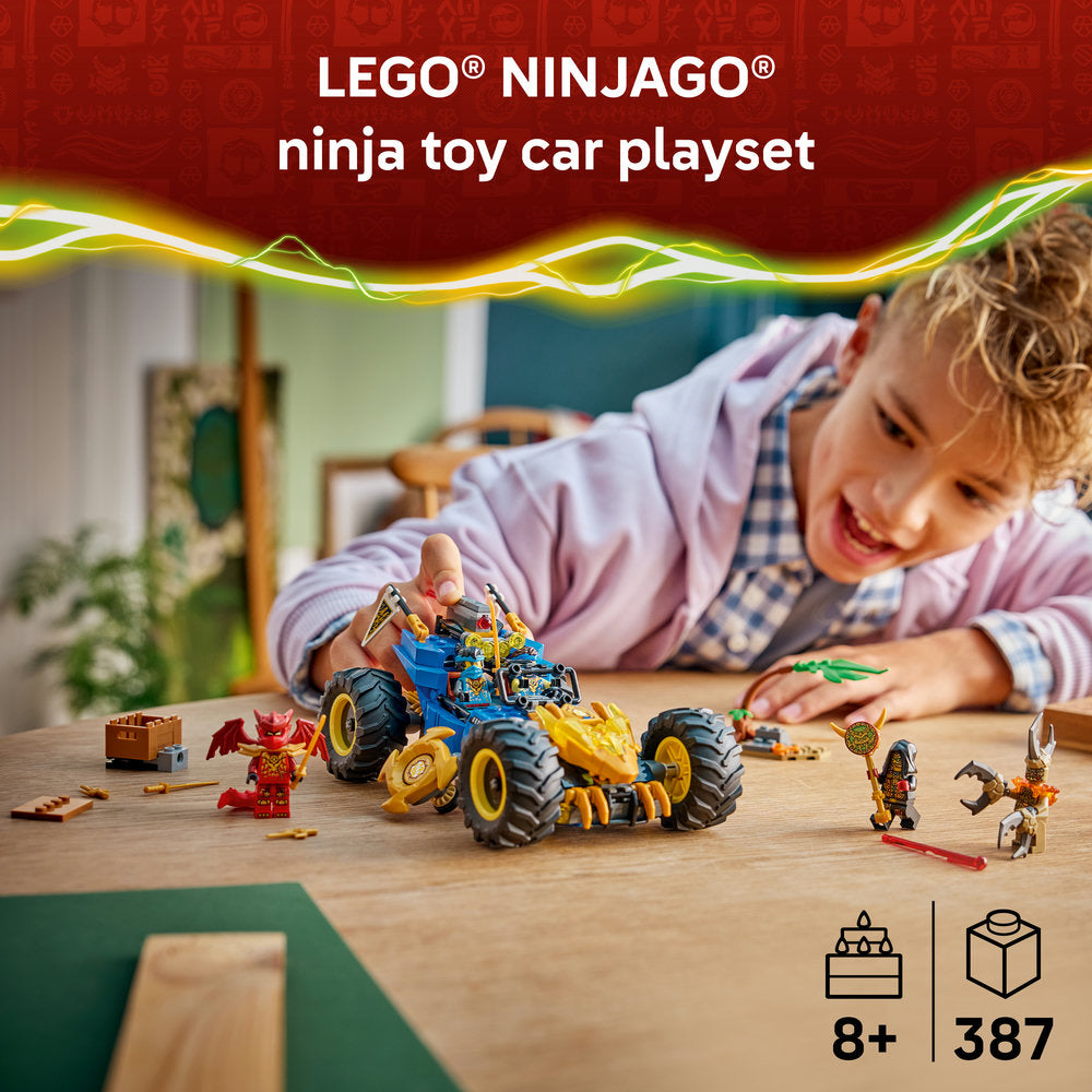 LEGO® NINJAGO® Jay’s Transforming Car Racing Toy 71856