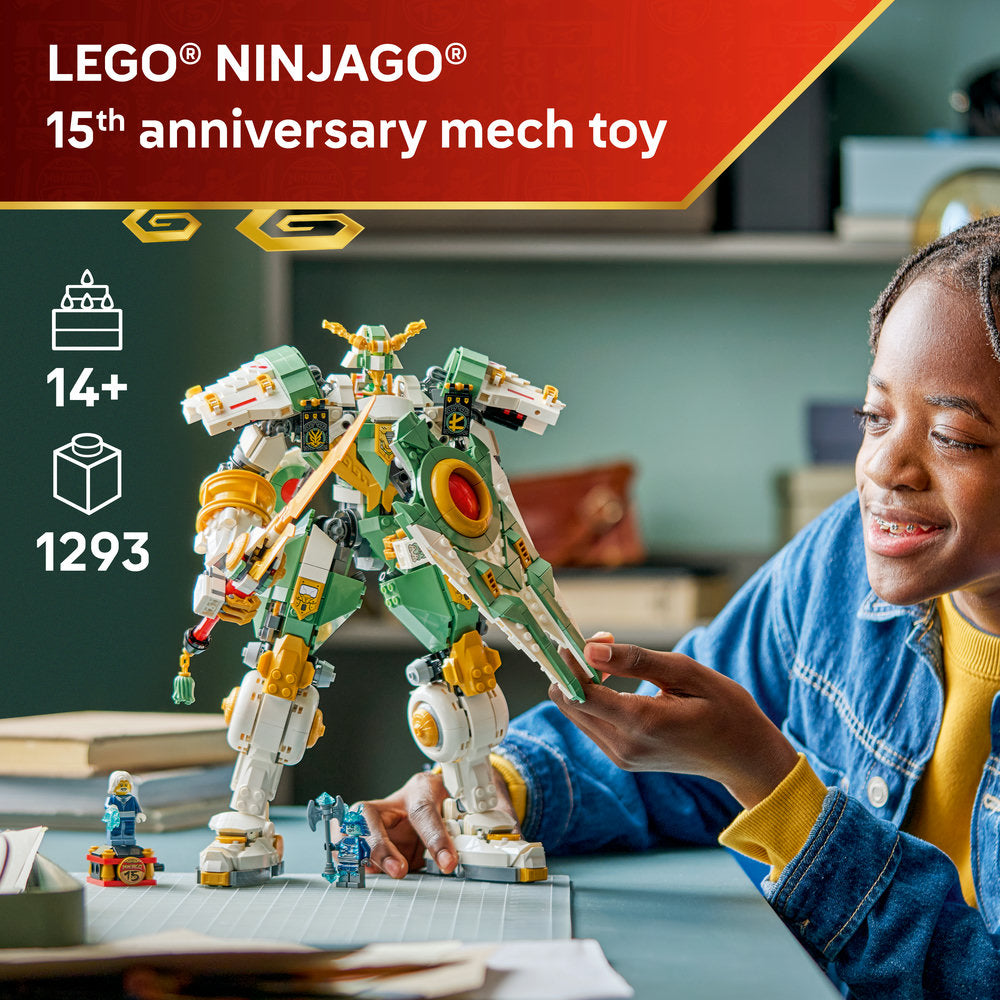 LEGO® NINJAGO® Lloyd’s Titan Mech 15th Anniversary Toy Model Building Kit 71860