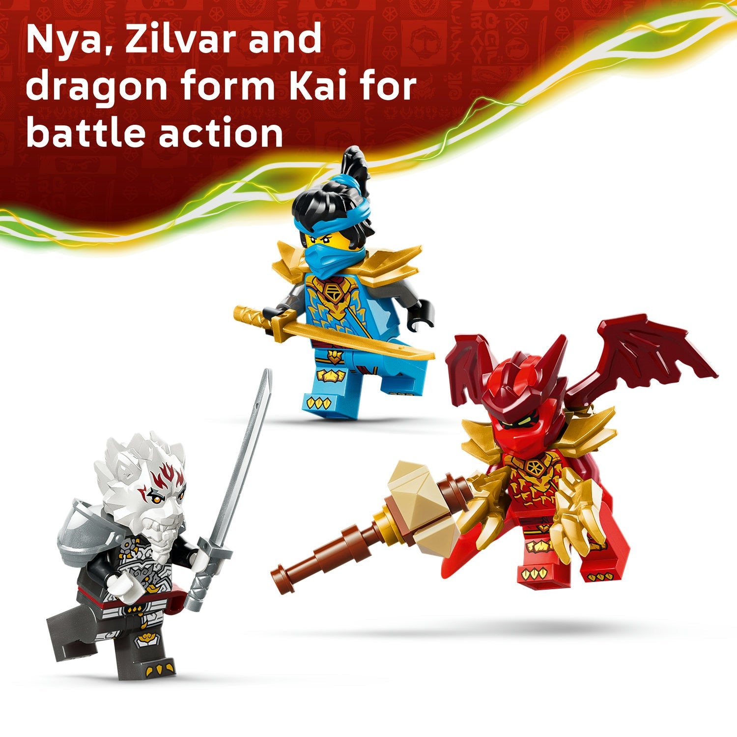 LEGO® NINJAGO® Zilvar and Grimtak the Dragon Beast 71863