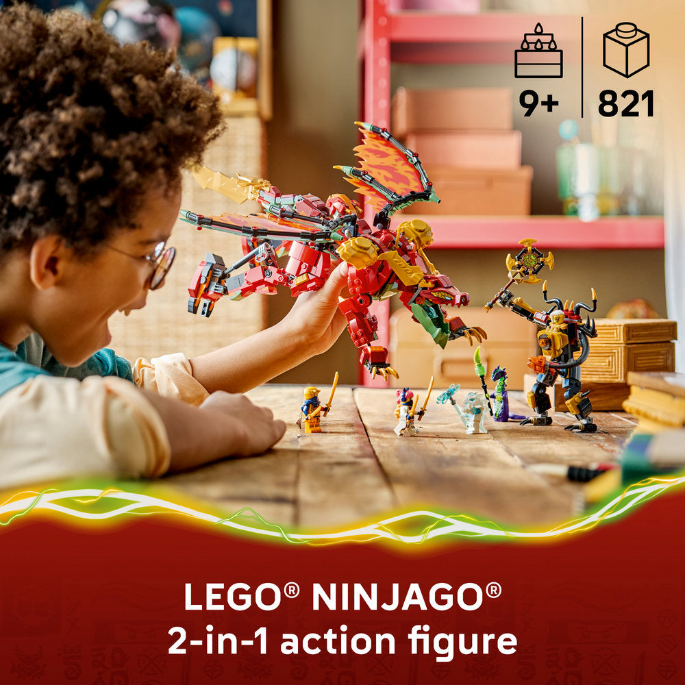 LEGO® NINJAGO® Wyldfyre's Transforming Dragon Mech 71868