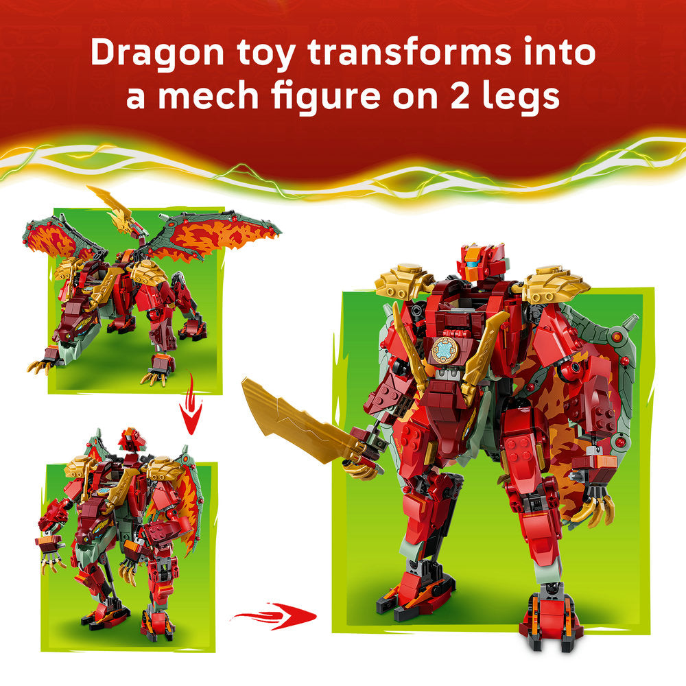 LEGO® NINJAGO® Wyldfyre's Transforming Dragon Mech 71868