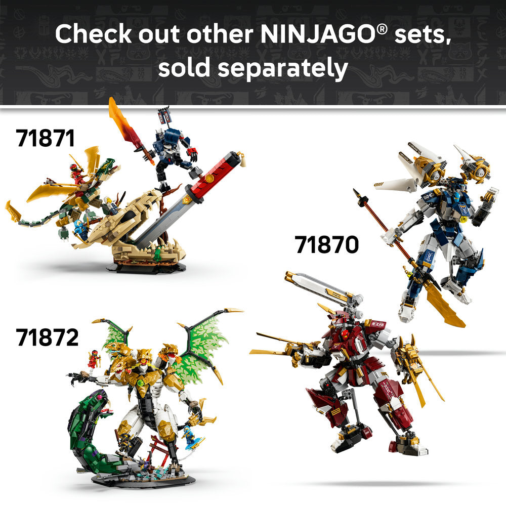 LEGO® NINJAGO® Battle at the Dragon’s Blade Display 71871