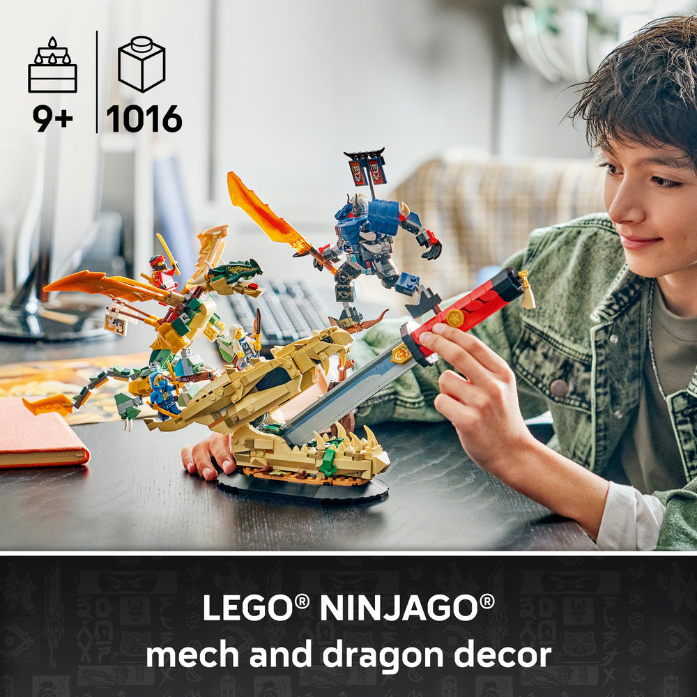 LEGO® NINJAGO® Battle at the Dragon’s Blade Display 71871
