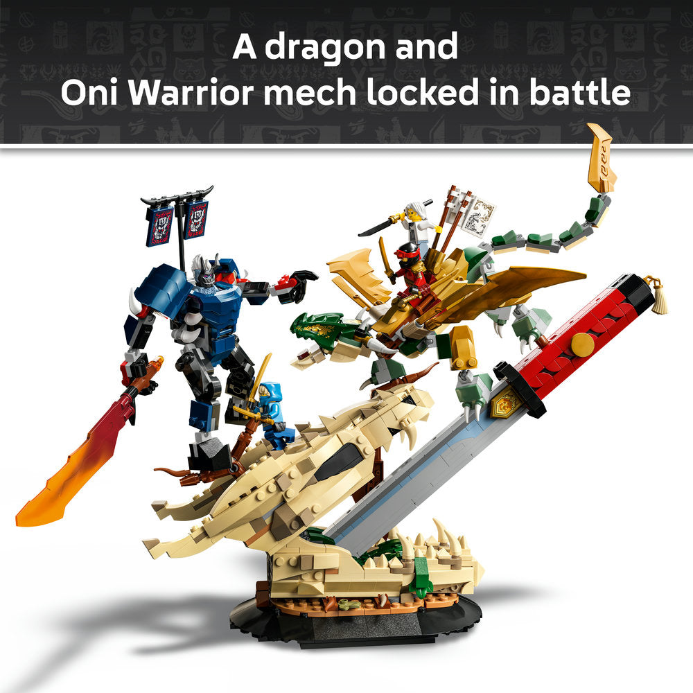 LEGO® NINJAGO® Battle at the Dragon’s Blade Display 71871