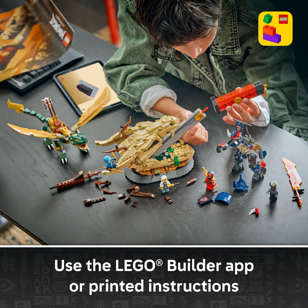 LEGO® NINJAGO® Battle at the Dragon’s Blade Display 71871