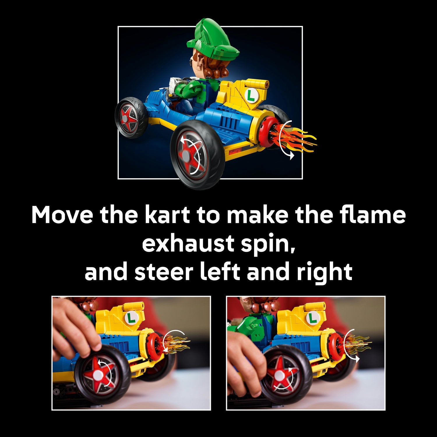 LEGO® Super Mario™: Mario Kart™ – Luigi & Mach 8, Collectible Model 72050
