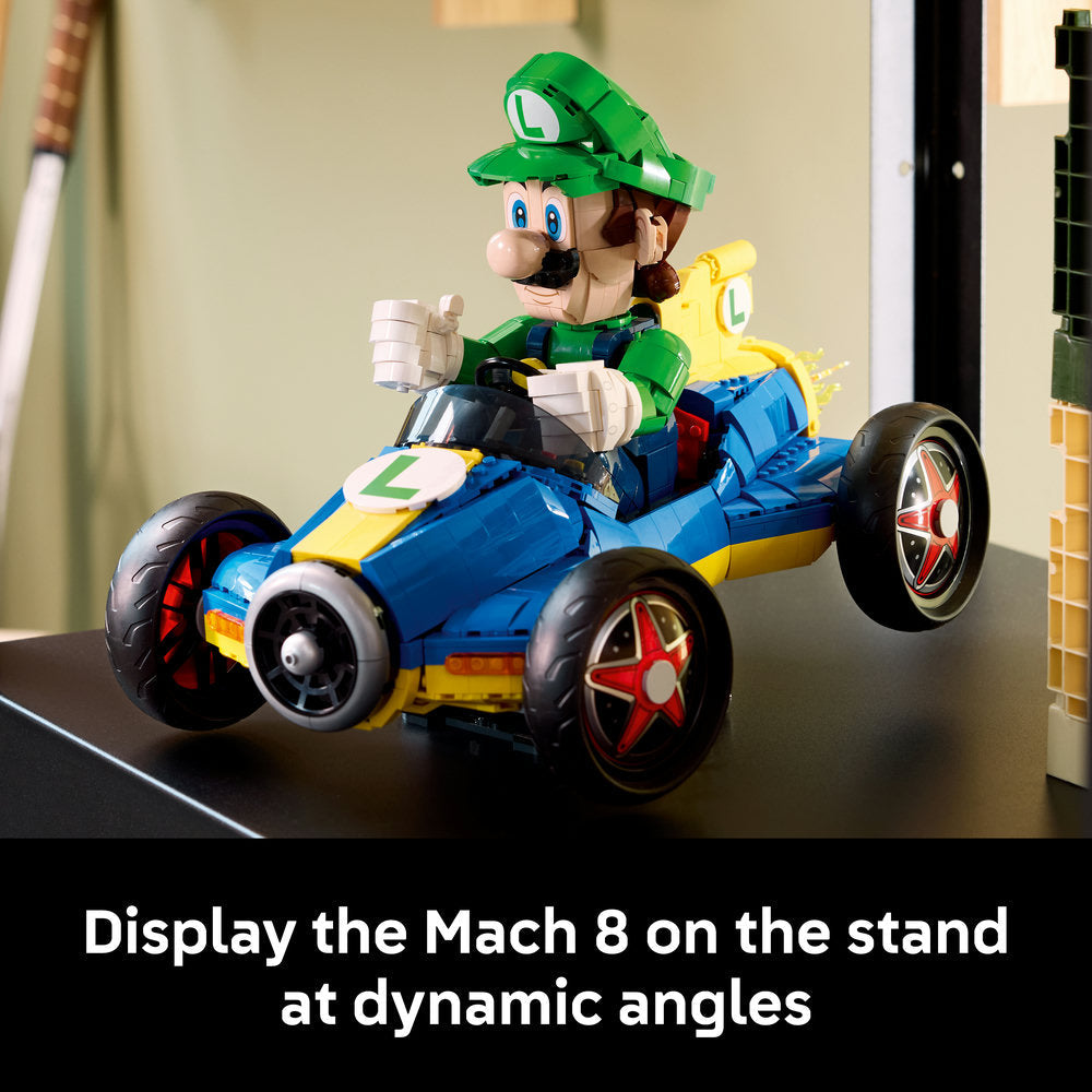 LEGO® Super Mario™: Mario Kart™ – Luigi & Mach 8, Collectible Model 72050