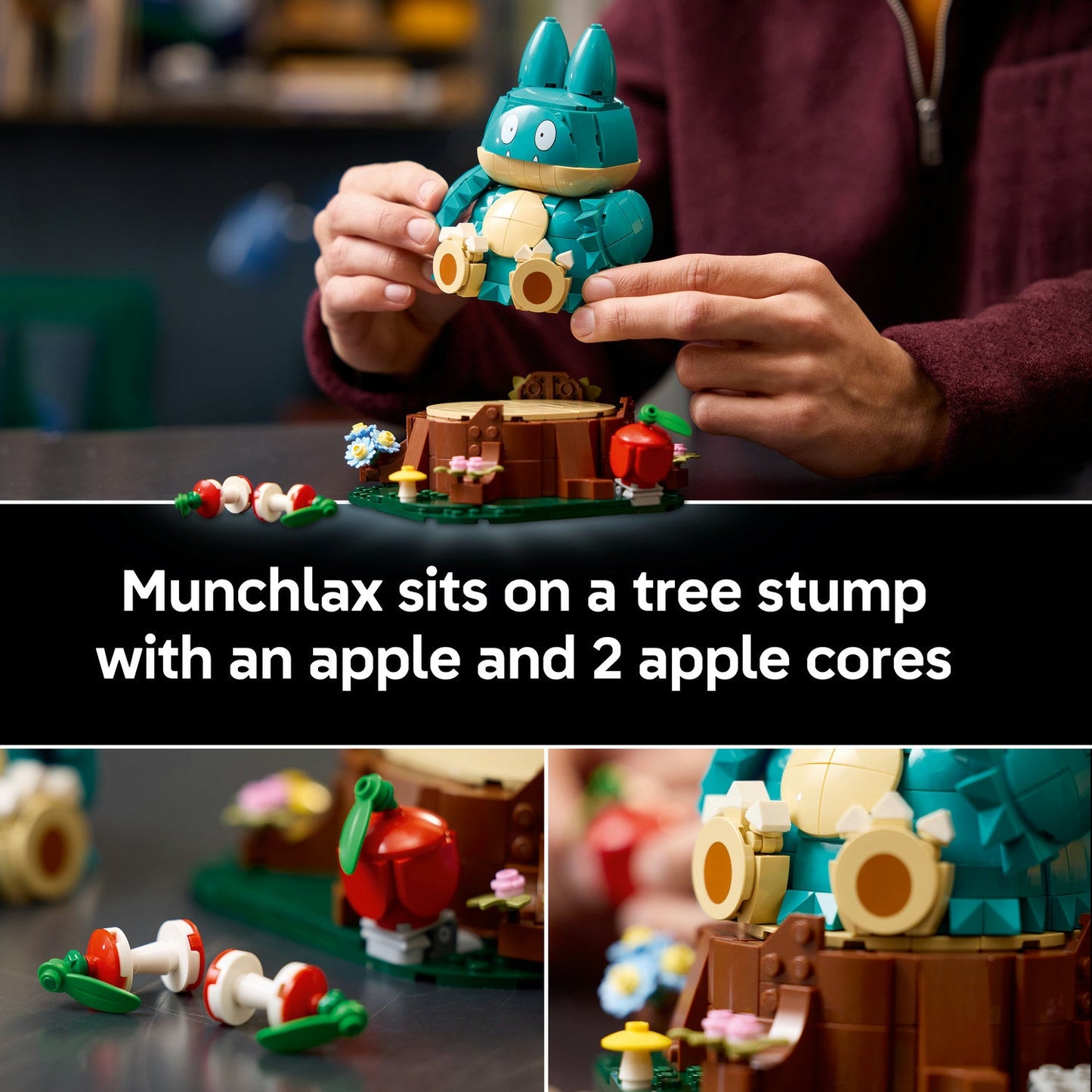 LEGO® Pokémon™ Munchlax Figure Decor Building Set 72150