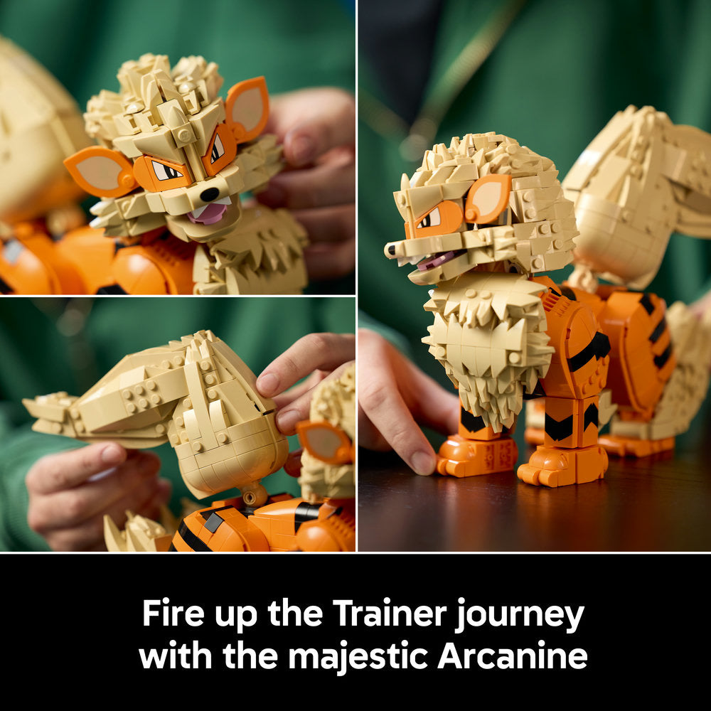 LEGO® Pokémon™ Arcanine Pokémon Figure Building Set 72160