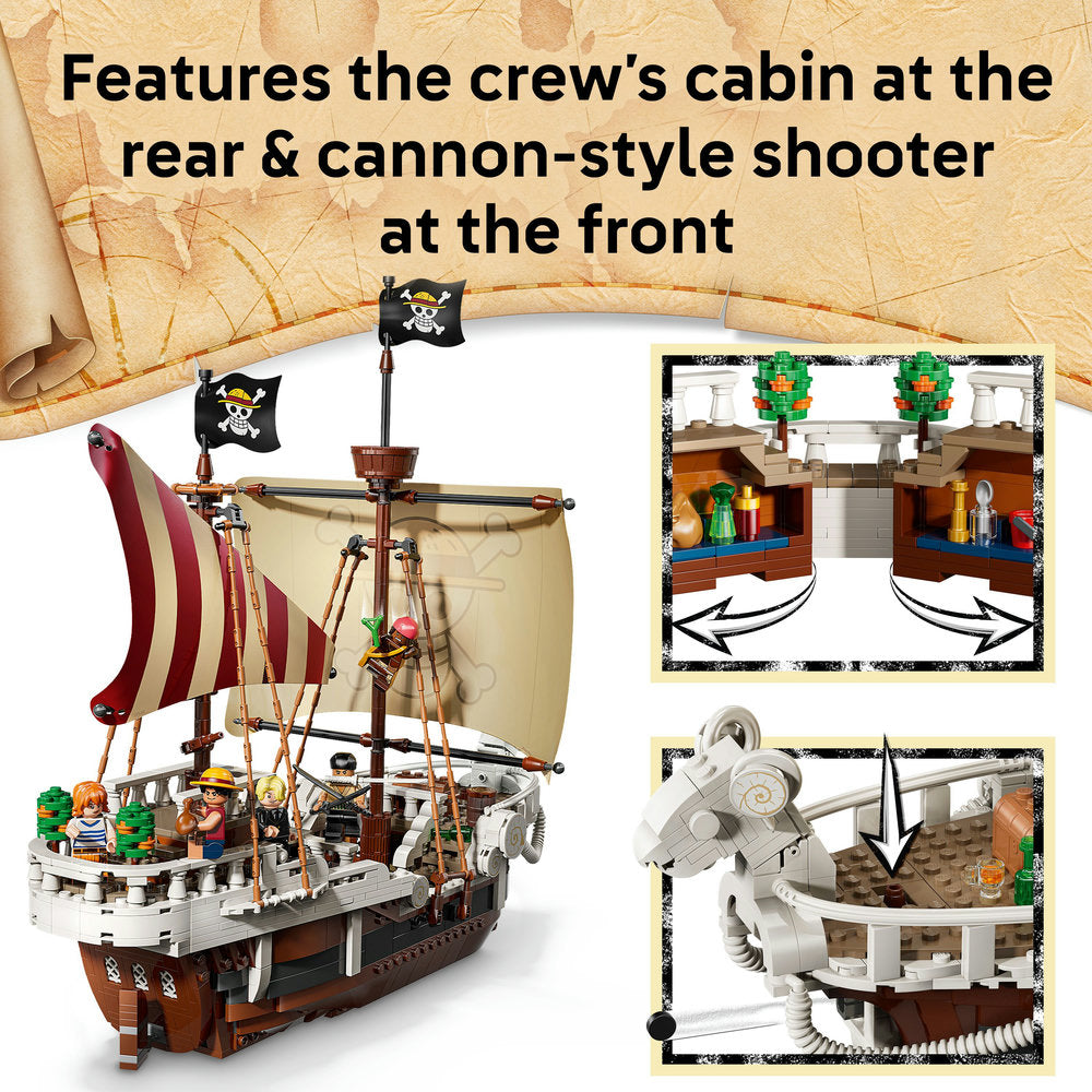 LEGO® ONE PIECE The Going Merry Pirate Ship, Boat Set Building Toy 75639