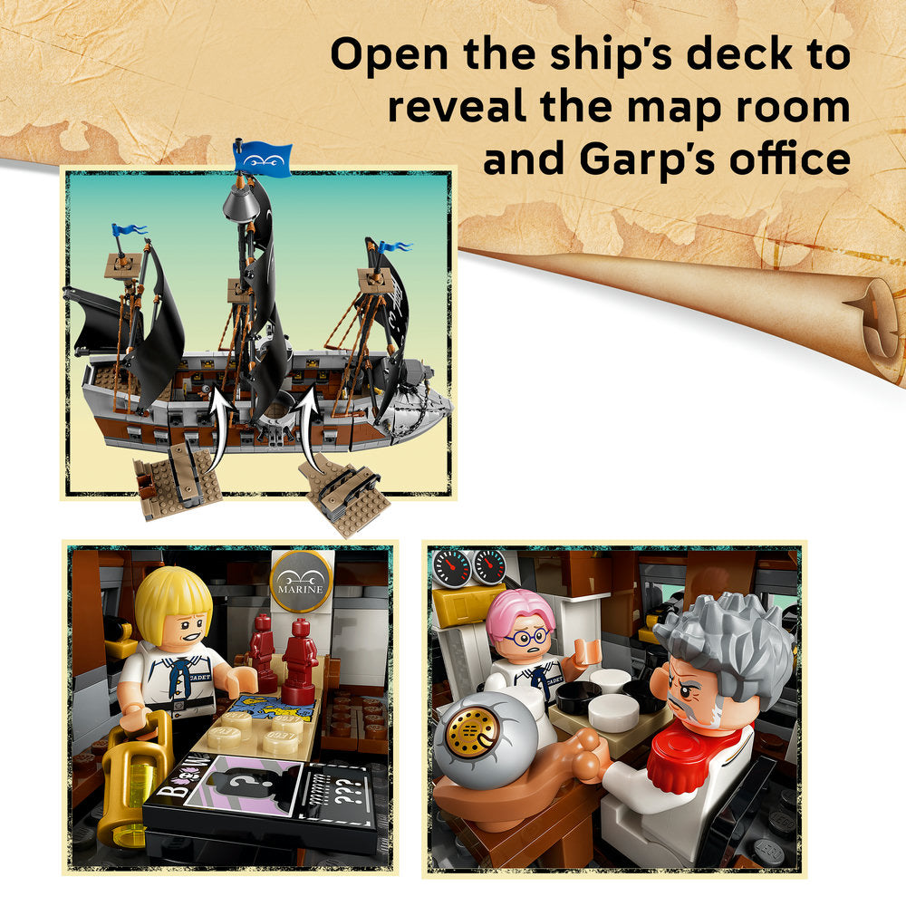 LEGO® ONE PIECE Garp’s Marine Battleship Building Toy 75646