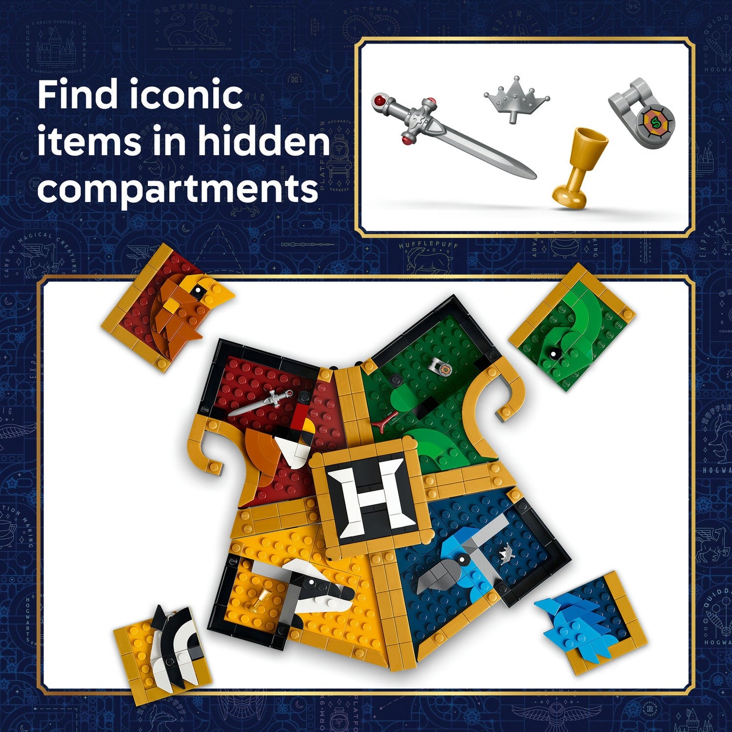 LEGO® Harry Potter™ Hogwarts™ House Crest Building Toy 76462