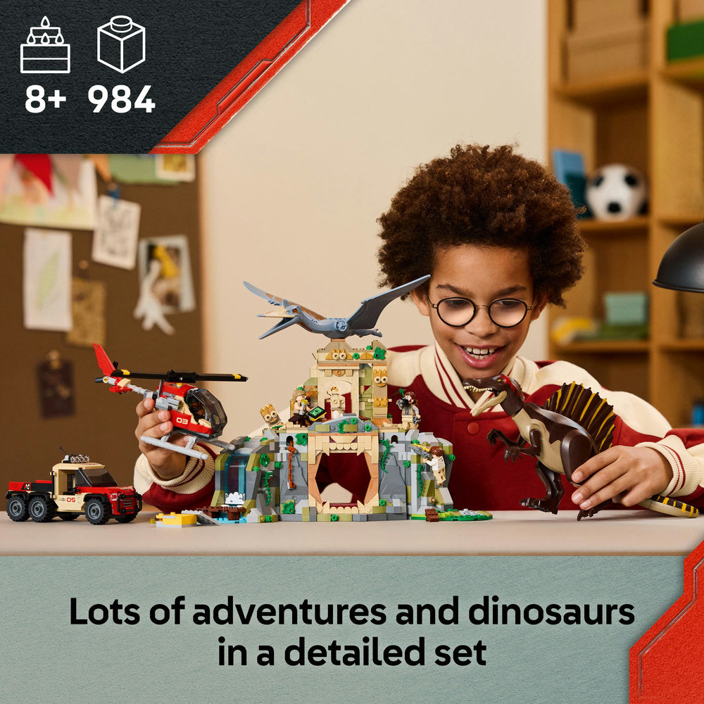 LEGO® Jurassic World Spinosaurus & Quetzalcoatlus Air Mission Dinosaur Toy 76976