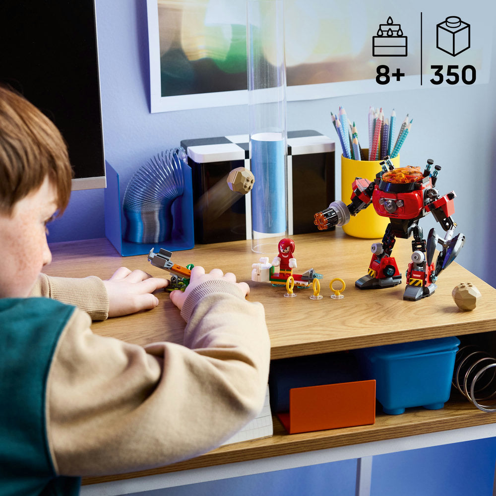 LEGO® Sonic the Hedgehog™ Knuckles vs. Dr. Eggman Egg Crusher Mech Toy Set 77005