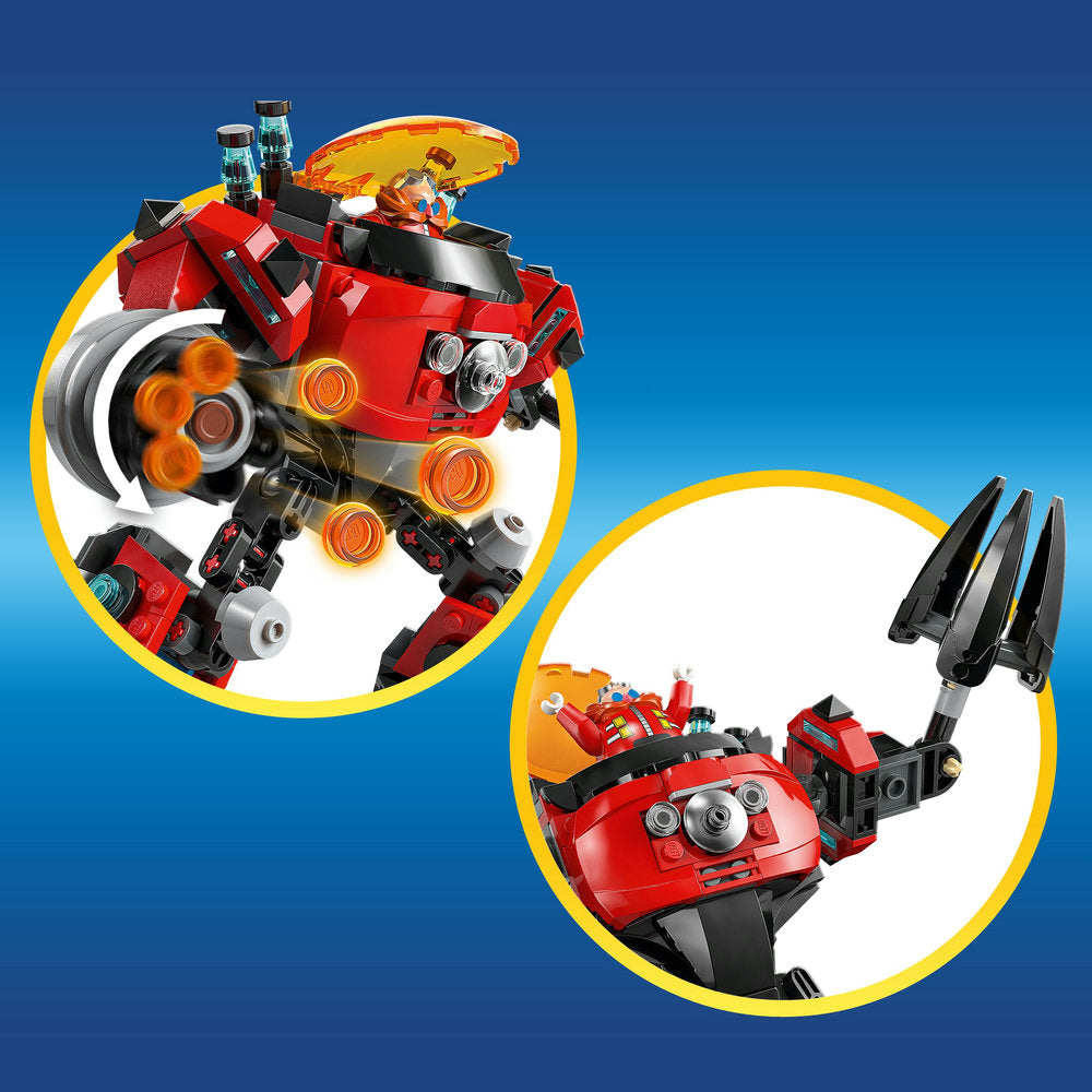 LEGO® Sonic the Hedgehog™ Knuckles vs. Dr. Eggman Egg Crusher Mech Toy Set 77005
