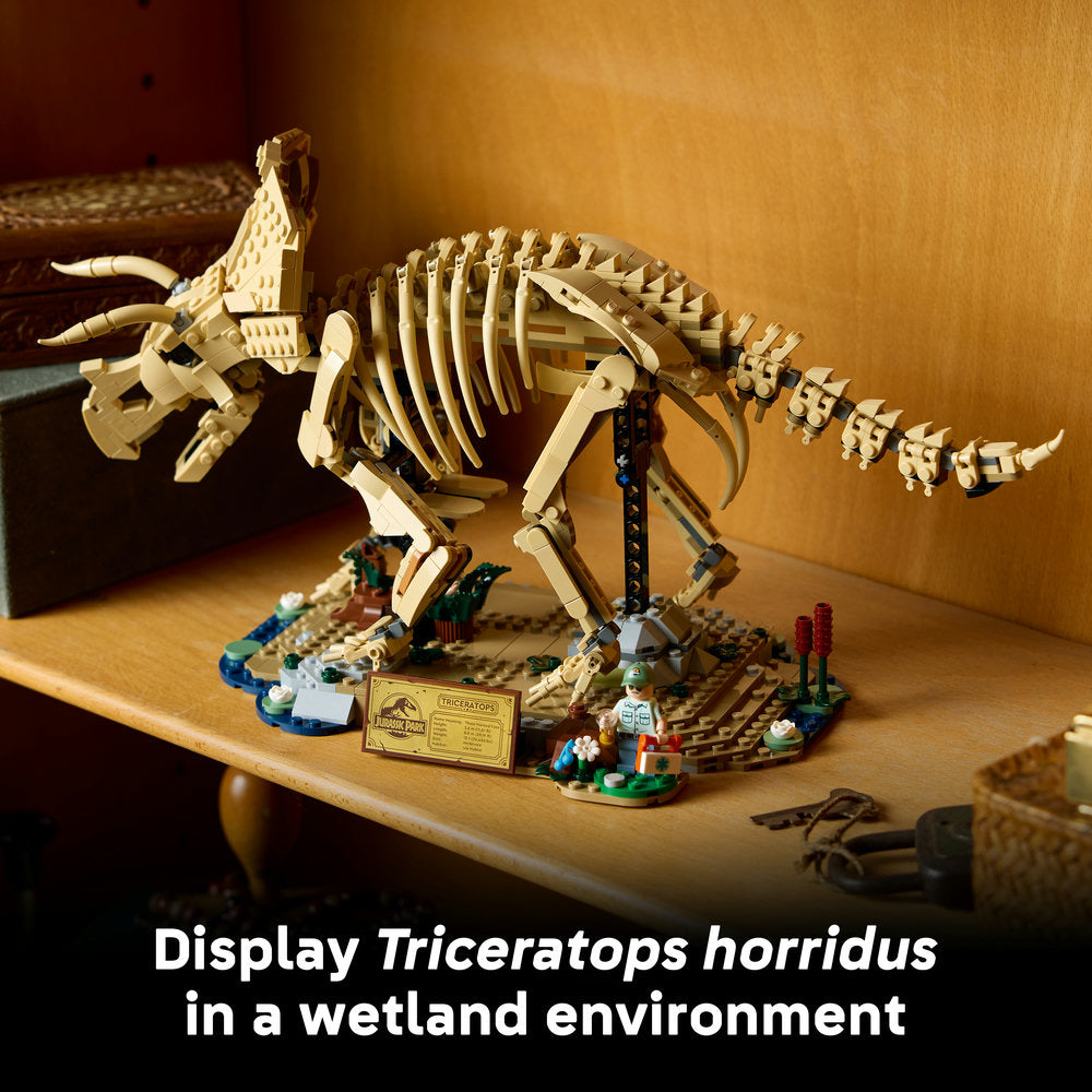 LEGO® Jurassic World Dinosaur Fossils: Triceratops Model Building Kit 77985