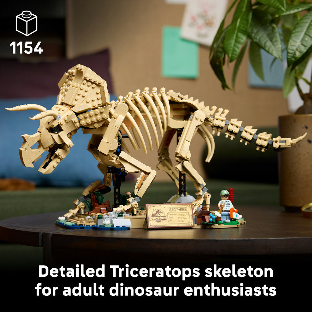 LEGO® Jurassic World Dinosaur Fossils: Triceratops Model Building Kit 77985