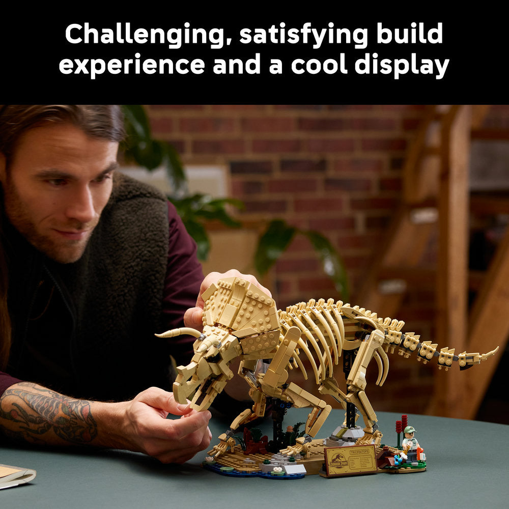 LEGO® Jurassic World Dinosaur Fossils: Triceratops Model Building Kit 77985