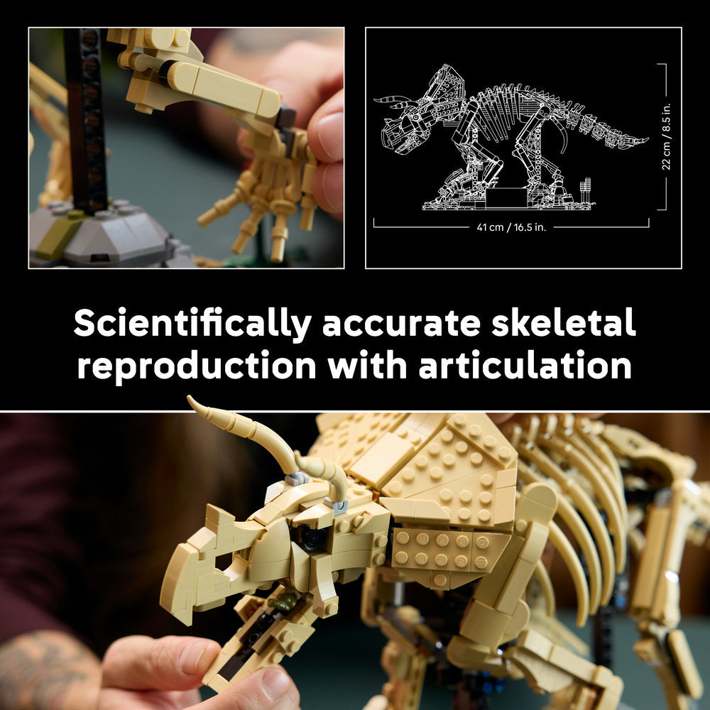 LEGO® Jurassic World Dinosaur Fossils: Triceratops Model Building Kit 77985