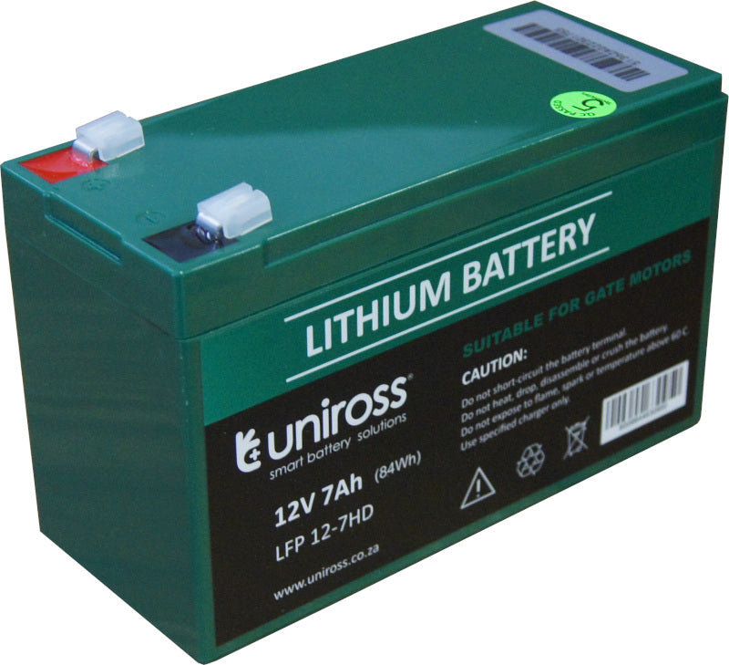 Uniross 12V 7Ah HD Lithium Battery