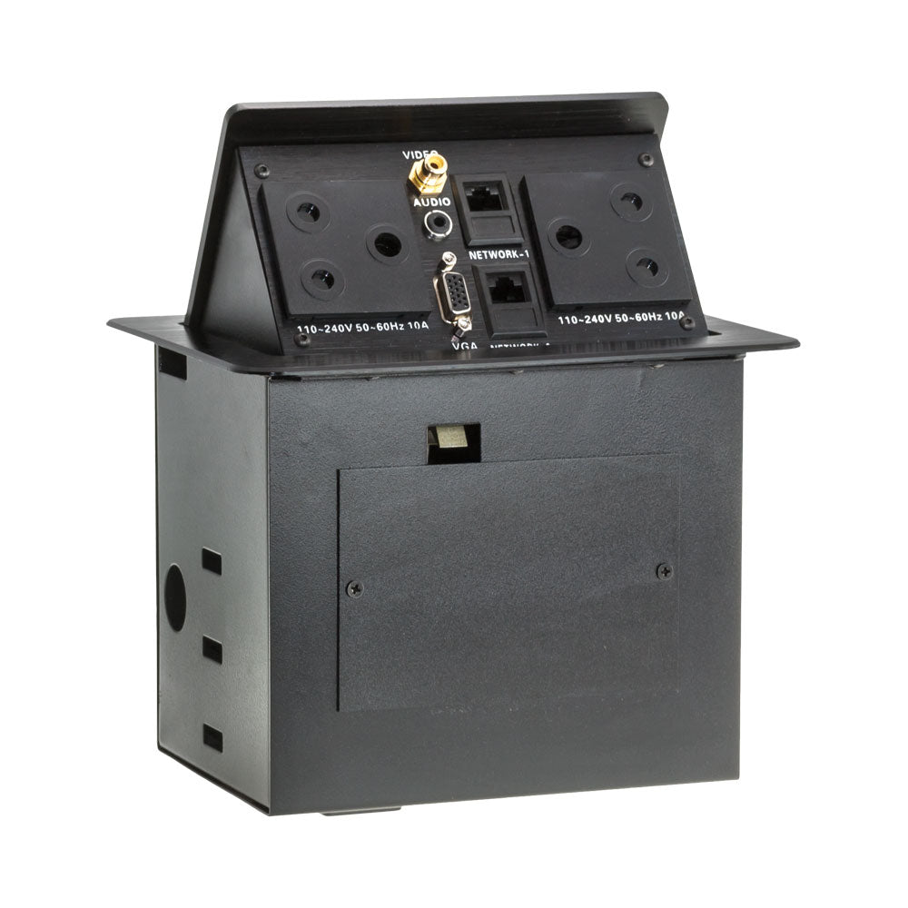 Popup Desk(2xpwr, 2xlan, 1x Aud, 1x Vga, 1x Vid) — Lucktech | Guards on Duty Shop