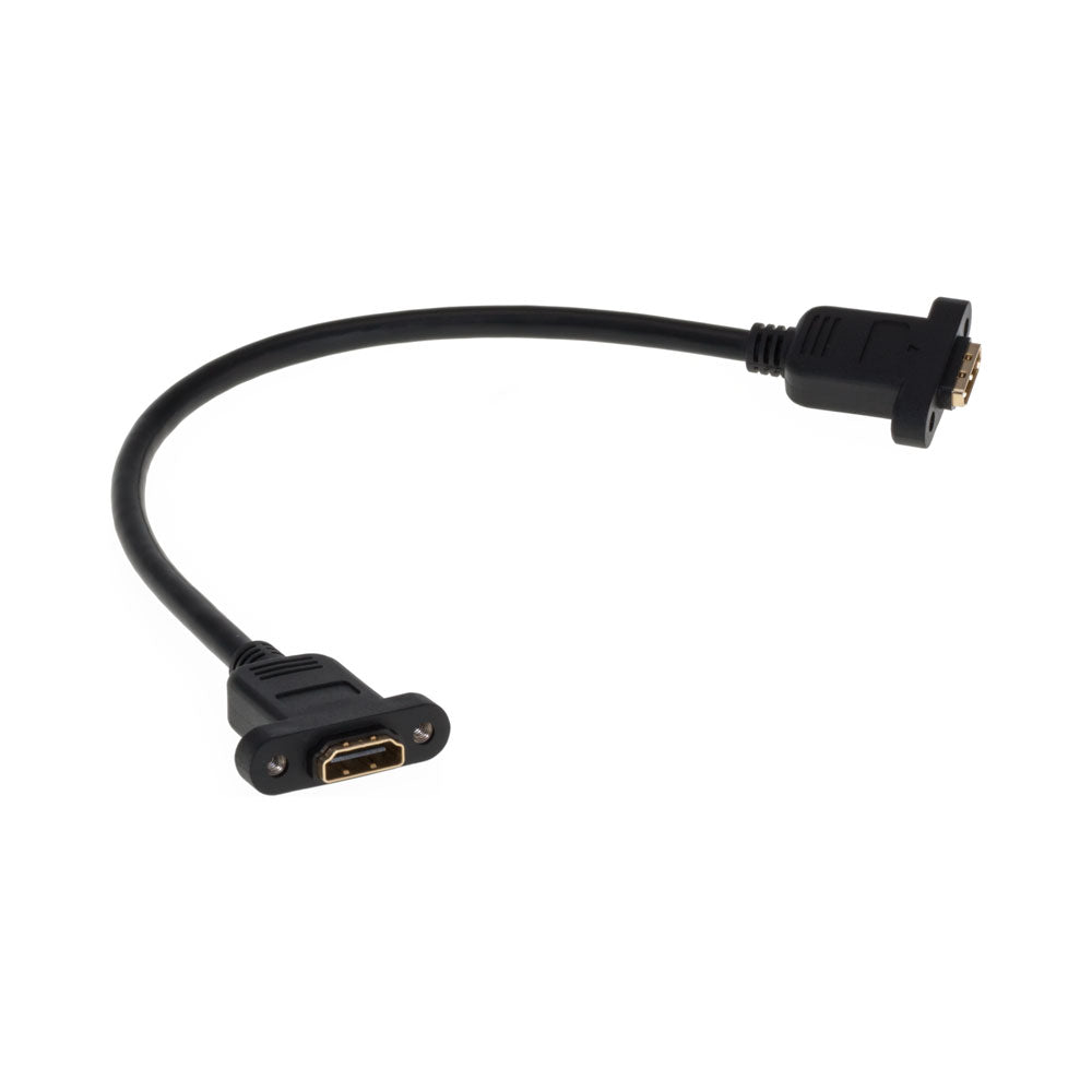 30cm Hdmi Female to Hdmi Female - Panel Mount — Lucktech | Guards on Duty Shop