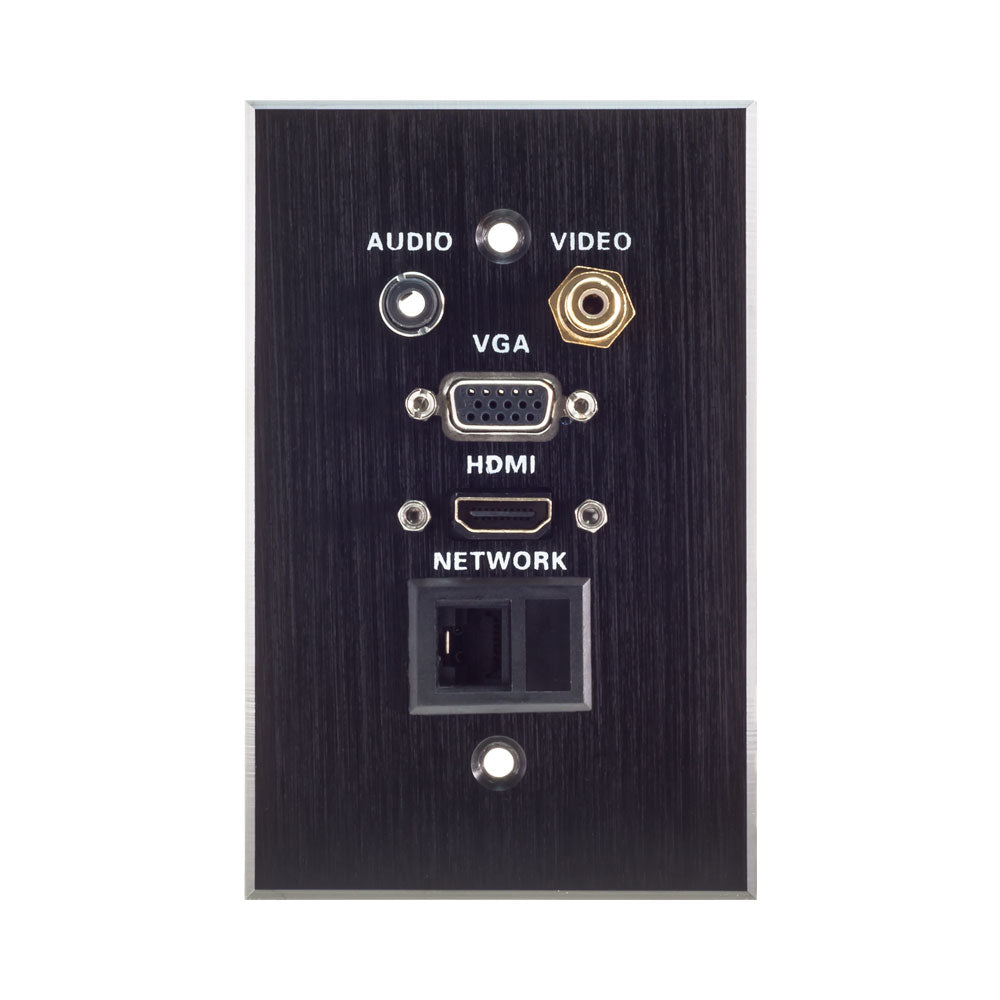Wall Plate 1x Vga, 1x Hdmi, 1x Aud, 1x Lan, 1x Vid — Lucktech | Guards on Duty Shop