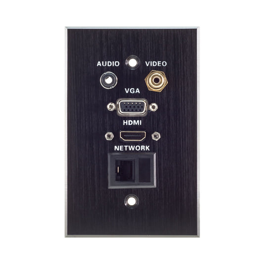 Wall Plate 1x Vga, 1x Hdmi, 1x Aud, 1x Lan, 1x Vid — Lucktech | Guards on Duty Shop