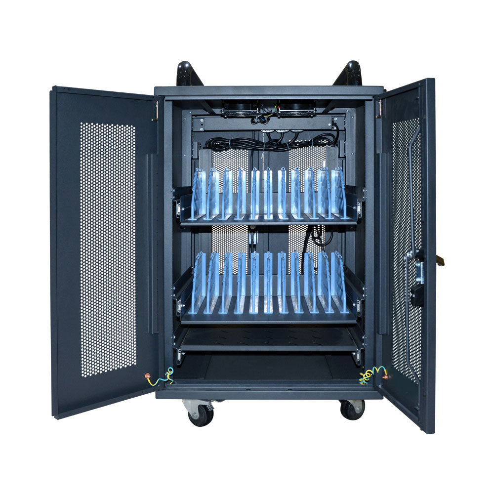20-way Charging Trolley, Front & Rear Door Mesh — Lucktech | Guards on Duty Shop