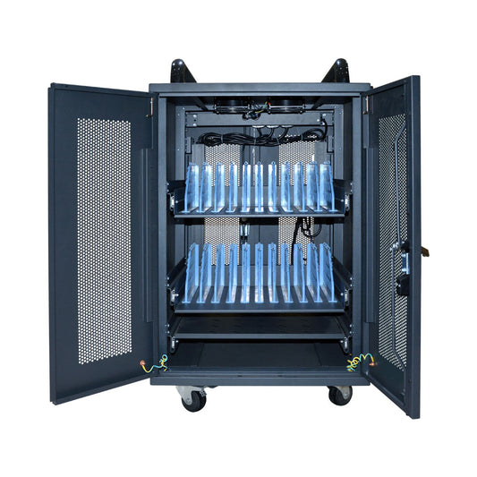 20-way Charging Trolley, Front & Rear Door Mesh — Lucktech | Guards on Duty Shop
