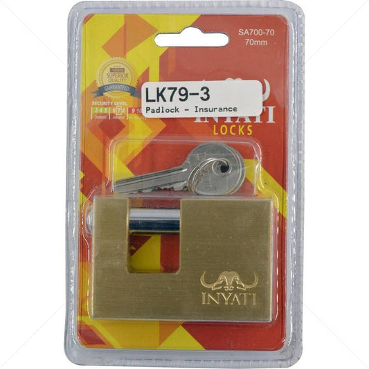 Padlock - Insurance 70mm - Access Control | Guards on Duty Shop South Africa