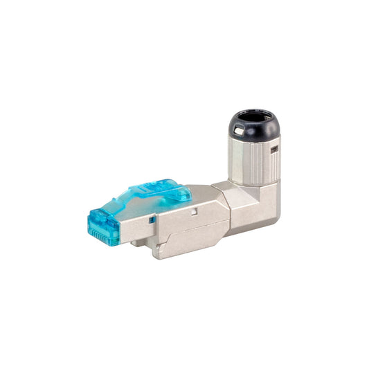Cat8 Shielded Field Plug with Angle — LinkQnet | Guards on Duty Shop